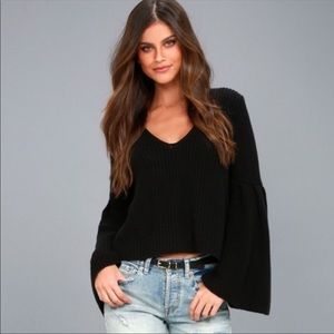 FREE PEOPLE BELL SLEEVE SWEATER